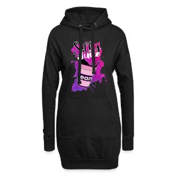 Magere "Silly Juice" Tasse - Hoodie-Kleid - Schwarz - Vorne