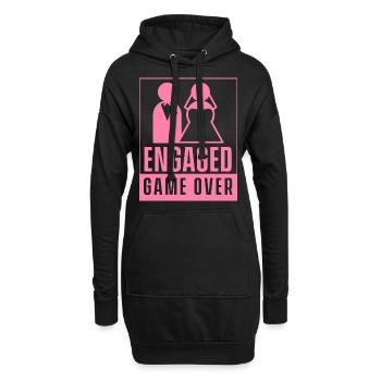 Fiancés - Game Over Fiancés Fiancés - Sweat-shirt à capuche long Femme - noir - Devant
