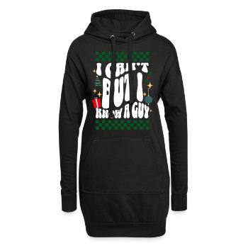 I can't but I know a Guy Ugly Christmas Christmas - Hoodie-Kleid - Schwarz - Vorne