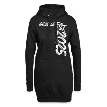 Geselle Est. 2025 - Hoodie-Kleid - Schwarz - Vorne