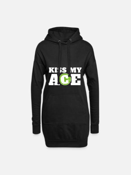 Tennis Tennisspieler Tennisverein Club Geschenk - Hoodie-Kleid - Schwarz