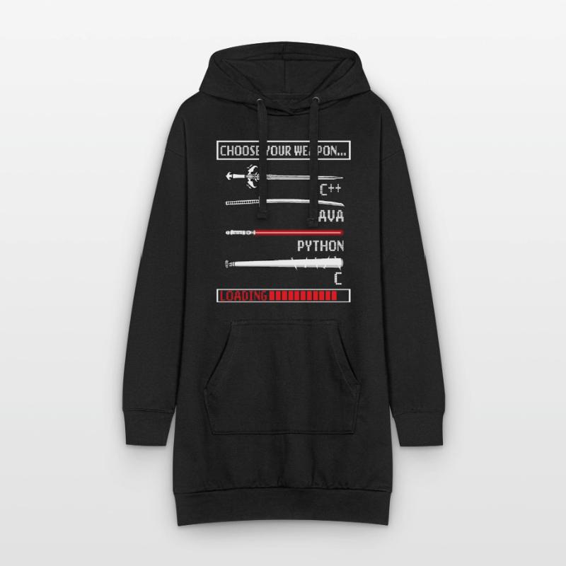 Programmeur cadeau Java C programmation Sweat-shirt à capuche long Femme