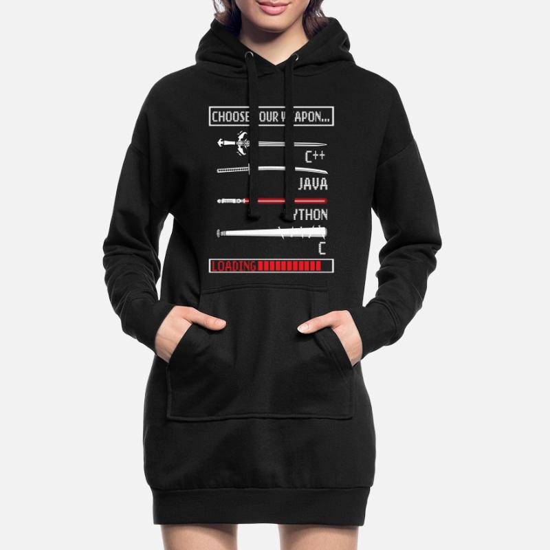 Programmeur cadeau Java C programmation Sweat-shirt à capuche long Femme
