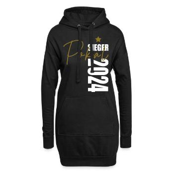 Pokalsieger 2024 - Hoodie-Kleid - Schwarz - Vorne