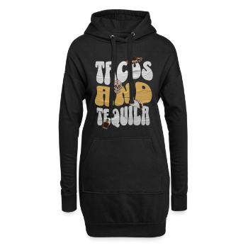 taco - Sweat-shirt à capuche long Femme - noir - Devant