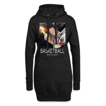 Basketball Fire Basketball Player Fan Dunking Sport - Hoodie Dress - black - Front