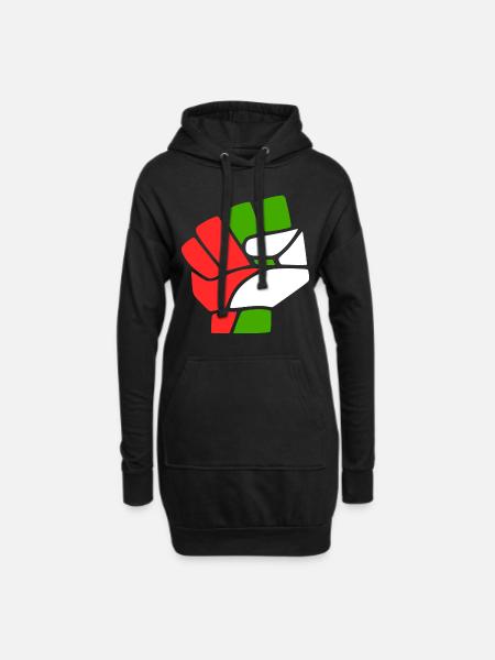 Palestina - Hoodie-kjole - sort