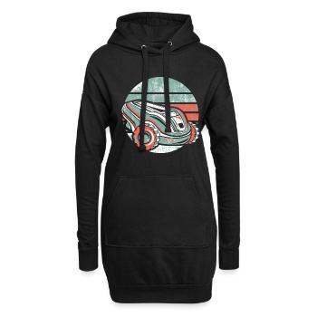 Rasentraktor Rasenroboter Rasenmäher Platzwart - Hoodie-Kleid - Schwarz - Vorne