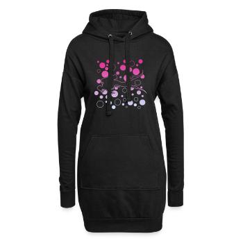 Diving tauchen - Hoodie-Kleid - Schwarz - Vorne