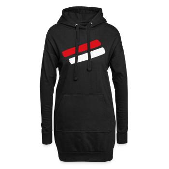 Salzbourg / Vienne / Vorarlberg - Style Stripes - Sweat-shirt à capuche long Femme - noir - Devant