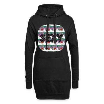 Sexy (Word) - Boutique WoW - 2023 - Sweat-shirt à capuche long Femme - noir - Devant