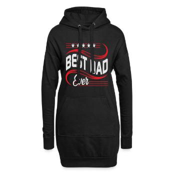 Bester Vater aller Zeiten - Hoodie-Kleid - Schwarz - Vorne