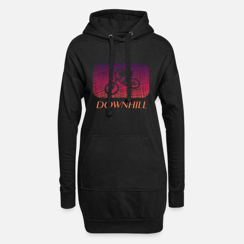 Downhill - Hoodie-Kleid - Schwarz