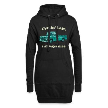Chevy C-10 Pickup Pickup Truck Auto Vintage - Hoodie-Kleid - Schwarz - Vorne