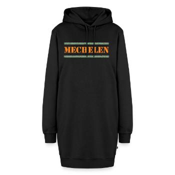 Mechelen - Hoodie-Kleid - Schwarz - Vorne