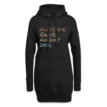 Awesome Since August 2004 - Hoodie-Kleid - Schwarz - Vorne