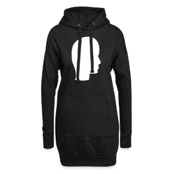 Head Profile People People Page Icon - Hoodie Dress - black - Front