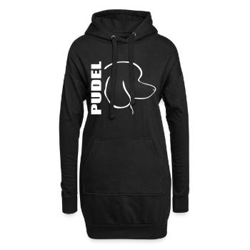 PUDEL PROFIL - Hoodie-Kleid - Schwarz - Vorne