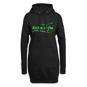 Fée aux herbes (b) - Sweat-shirt à capuche long Femme - noir - Devant