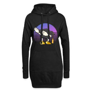 Tupfende Akademikerkappe Graduierung - Hoodie-Kleid - Schwarz - Vorne