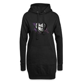 Corazón Espinado 01 - Hoodie Dress - black - Front