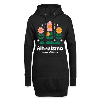 Altruismo Selbstloses Geben Gebende Schulgeist - Hoodie-Kleid - Schwarz - Vorne