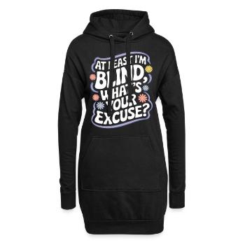 Blinde Blindheit Sehbehinderte Menschen - Hoodie-Kleid - Schwarz - Vorne