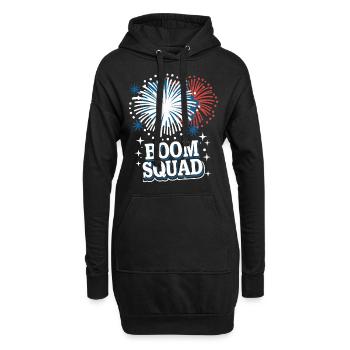 Pyrotechnie Feux d’artifice Pyrotechnie - Sweat-shirt à capuche long Femme - noir - Devant