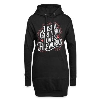 Pyrotechniker Feuerwerk Pyrotechnik - Hoodie-Kleid - Schwarz - Vorne
