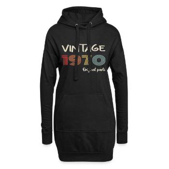 Millésime original 1970 | Cadeau d’anniversaire 1970 - Sweat-shirt à capuche long Femme - noir - Devant