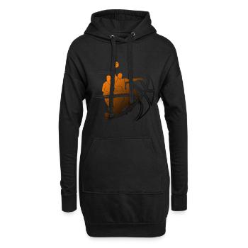 JOUEUR DE BASKET-BALL COOL BASKET-BALL JOUEUR DE BASKET-BALL - Sweat-shirt à capuche long Femme - noir - Devant