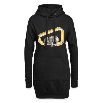 Koala Carabiner Escalade Animal Mignon Bloc - Sweat-shirt à capuche long Femme - noir - Devant