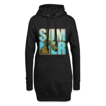 Summer - Hoodie-Kleid - Schwarz - Vorne