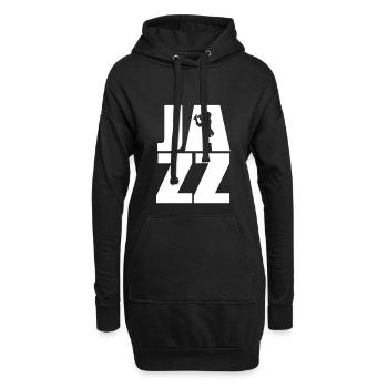 Jazz - Hoodie-Kleid - Schwarz - Vorne