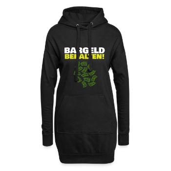 Bargeld behalten Freiheit Geld System Abschaffung - Hoodie-Kleid - Schwarz - Vorne