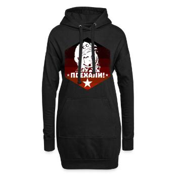 Youri Gagarine - Allons-y - Vintage soviétique - Sweat-shirt à capuche long Femme - noir - Devant