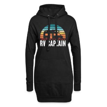Rétro RV Captain Gift pour motorhome fan - Sweat-shirt à capuche long Femme - noir - Devant