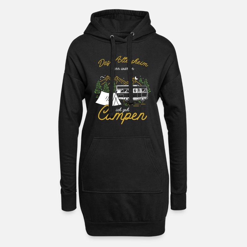 Camper Rente Wohnmobil - Hoodie-Kleid - Schwarz