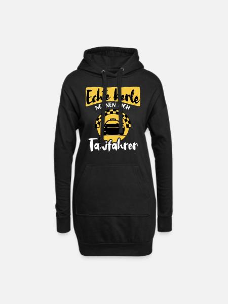 Taxi Fahrer Taxifahrer Sprüche - Hoodie-Kleid - Schwarz