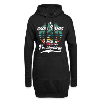 Fichtelgebirge Opa Fichtelgebirgler Opas - Hoodie-Kleid - Schwarz - Vorne