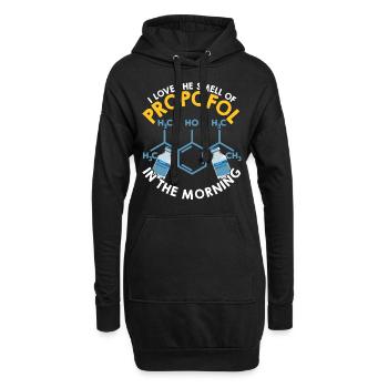 I Love The Smell Of Propofol In The Morning - Hoodie-Kleid - Schwarz - Vorne