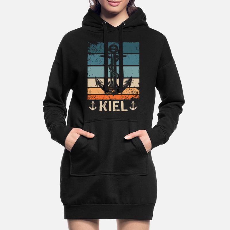 Kiel Spruch Kieler Souvenir Hoodie-Kleid