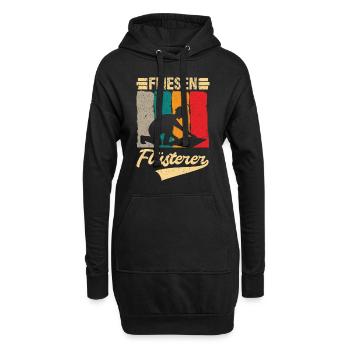 Fliesenleger Arbeitskollege Fliesen Papa Lustig - Hoodie-Kleid - Schwarz - Vorne