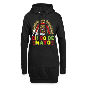 Fiesta Joyeuse Fête Cinco De Mayo - Sweat-shirt à capuche long Femme - noir - Devant