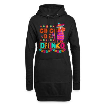 Pinata Cinco De Mayo célèbre la boisson - Sweat-shirt à capuche long Femme - noir - Devant