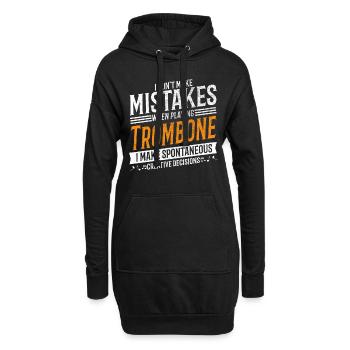 Trombone Music Lover Creative Trombonist - Sweat-shirt à capuche long Femme - noir - Devant