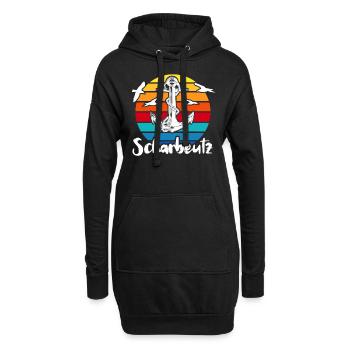 Scharbeutz Sprüche Scharbeutzer Ostsee - Hoodie-Kleid - Schwarz - Vorne