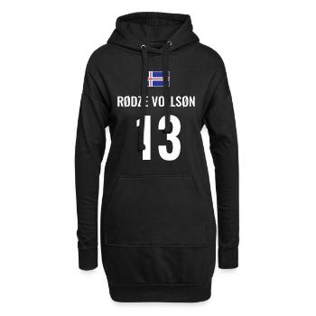 Fußball Sauf Trikot Island Mallorca Party Gruppen - Hoodie-Kleid - Schwarz - Vorne
