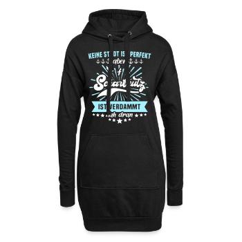 Scharbeutz Ostsee Scharbeutzer Urlaub - Hoodie-Kleid - Schwarz - Vorne