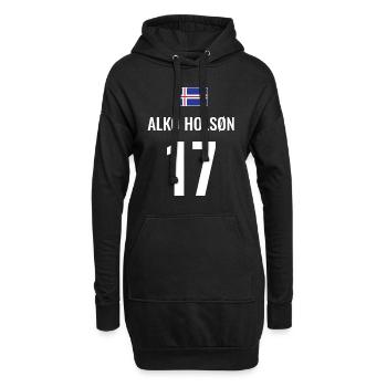 Fußball Sauf Trikot Island Mallorca Party Gruppen - Hoodie-Kleid - Schwarz - Vorne